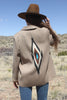 Rare Vintage 1940s Hand Woven Wool Chimayo Jacket