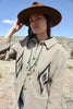 Rare Vintage 1940s Hand Woven Wool Chimayo Jacket