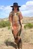 RESERVED “The Luxe Dashiki” RARE 1970s Gauzy Metallic Thread Dashiki Caftan