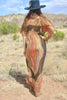 RESERVED “The Luxe Dashiki” RARE 1970s Gauzy Metallic Thread Dashiki Caftan