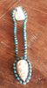 Tibetan Silver, Turquoise and Hand Carved Bone Buffalo Necklace