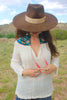RARE vintage 1960s/1970s Hand Embroidered Gonzalo Bauer Gauzy Cotton Blouse