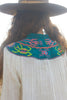 RARE vintage 1960s/1970s Hand Embroidered Gonzalo Bauer Gauzy Cotton Blouse