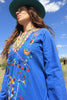 RARE "cosmic folk" 1970s hand embroidered egyptian maxi dress