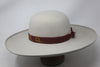 “M” Pure Beaver Lone Hawk WIDE Brim with Antique Native American Hand Beaded Bamd