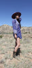 "Oh Calcutta" 1970s Gauzy Indian Mini-Dress with Metallic Thread