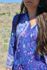 "Oh Calcutta" 1970s Gauzy Indian Mini-Dress with Metallic Thread