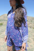 "Oh Calcutta" 1970s Gauzy Indian Mini-Dress with Metallic Thread