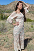 Classic and Romantic Vintage Mexican Crochet Maxi Dress