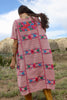 Vintage Dusty Rose Handwoven Oaxacan Huipil