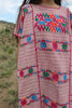 Vintage Dusty Rose Handwoven Oaxacan Huipil