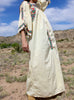 Vintage Romantic Hand Embroidered Oaxacan Long Sleeve Dress