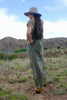 Large and Beautiful Sage Color~way Hand Embroidered Oaxacan Maxi Dress