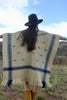 Vintage Handwoven Home Spun Natural Wool Poncho