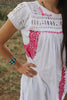 1970s Vintage Hand Embroidered Oaxacan Maxi Dress