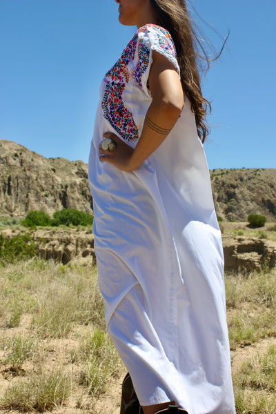 Rare Vintage Hand Embroidered Oaxacan Dress