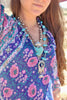 "Mi Corazon" Chrysocola Sacred Heart and Hand Tied African Beads