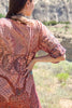"Cosmic Butterfly" 1970s Pakistani Maxi Dress with Metallic Thread Size Large