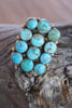 RESERVED… Large Native American Sterling and Turquoise Statement Ring
