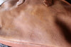 "Regal Lily" Hand Embroidered Antique Needlepoint One of A Kind Deerskin Honeywood Overnighter