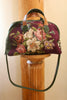 Floral Deluxe Honeywood One of A Kind Overnighter Bag Deerskin and Needlepoint