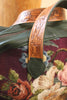 Floral Deluxe Honeywood One of A Kind Overnighter Bag Deerskin and Needlepoint