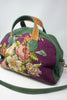 Floral Deluxe Honeywood One of A Kind Overnighter Bag Deerskin and Needlepoint
