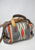 Honeywood Original Deerskin Overnighter Bag Handwoven Chimayo Textile