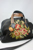 Honeywood Original Overnighter Bag RARE Gorgeous BLACK Antique Needlepoint