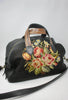 Honeywood Original Overnighter Bag RARE Gorgeous BLACK Antique Needlepoint