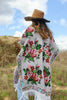 Vintage Floral Handwoven Mexican Poncho