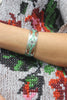 Signed Vintage Navajo Turquoise Inlay Cuff