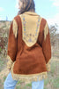 Handmade Deerskin Western Artisan Jacket Hand Drawn Flowers and Fringe