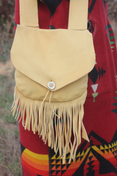 Heim-Made Woven Buckskin Leather Purse - Women's