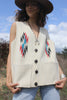 Authentic Vintage Handwoven Chimayo Vest