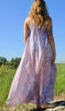 SALE Vintage Gauzy Adini Sultana Inspired Print Maxi Dress