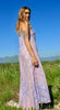 Vintage Gauzy Adini Sultana Inspired Print Maxi Dress