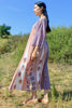 1970s Block Print Indian Cotton Caftan