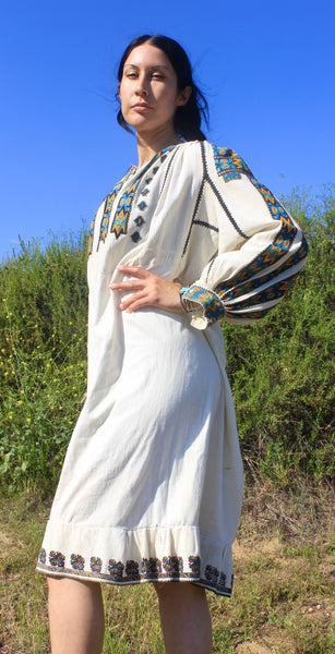 OUTSTANDING Antique Hand Embroidered Ukranian Folk Art Dress – Honeywood