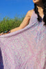 SALE Vintage Gauzy Adini Sultana Inspired Print Maxi Dress