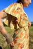 EXQUISITE 1930s Floral Chiffon BIAS CUT Maxi Dress