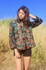 "The Chrysanthemum" RARE 1920s Hand Embroidered Silk Floral Jacket Robe