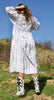 Vintage Handmade Hand Embroidered Mexican Folk Dress