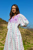 Vintage Handmade Hand Embroidered Mexican Folk Dress