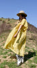 Vintage Sunshine Yellow Dress Ethnic Cotton Dress