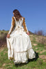 "Forest Moon" 1970s Gunnel Sax Velvet Corset Maxi Dress