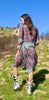 1920s Ethereal Floral Fine Cotton  Dress