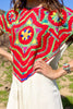 1970s One of A Kind Hand Embroidered San Mateo Huipil Dress