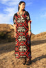 Hand Embroidered Huichol Sacred Deer Vintage Dress