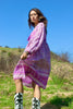 Vintage Gauzy Lilac Indian Block Print Dress